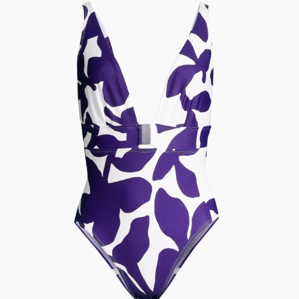 Milly Grand Foliage One-Piece Swimsuit - L